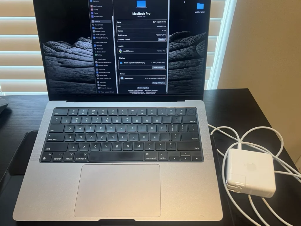 Apple MacBook Pro 14.2 (512GB SSD, M1 Pro, 16GB) Laptop – Space Gray
