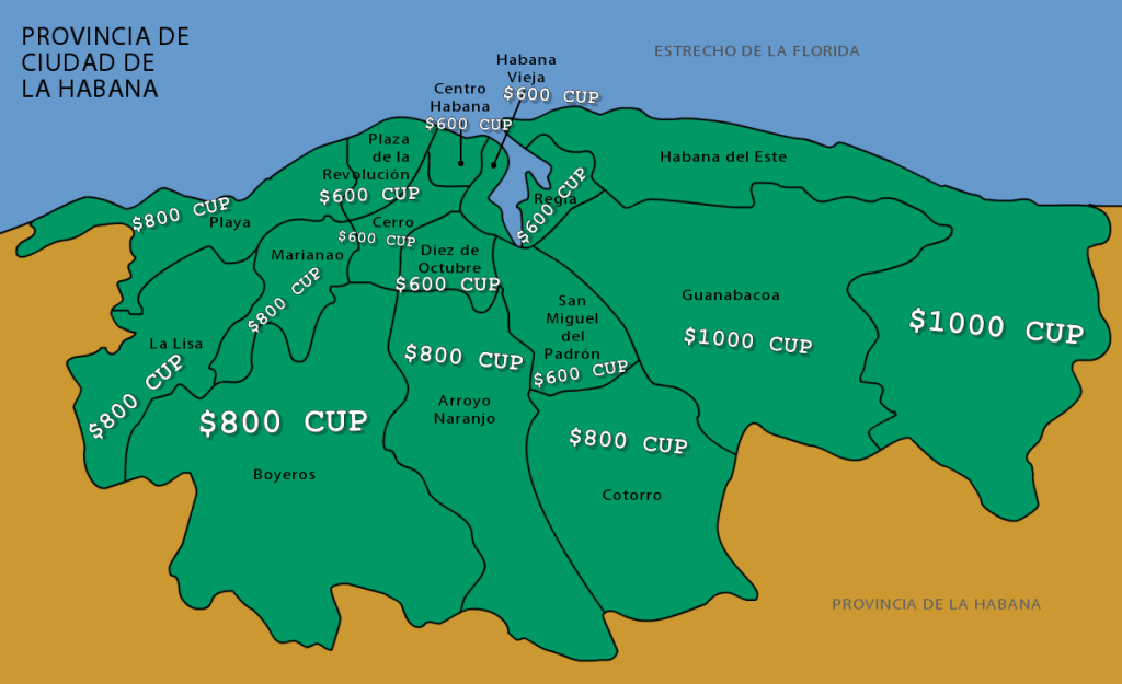 Mapa_Habana TARIFARIO