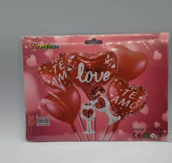 Set de Globos de 5 Piezas – Temática Enamorados 1050 (3)