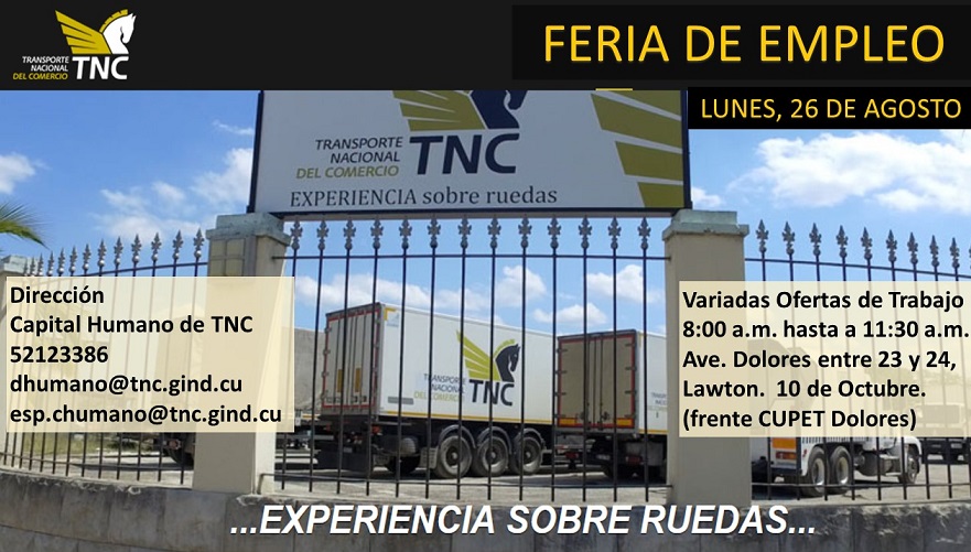 TNC – Feria Empleo Agosto 4