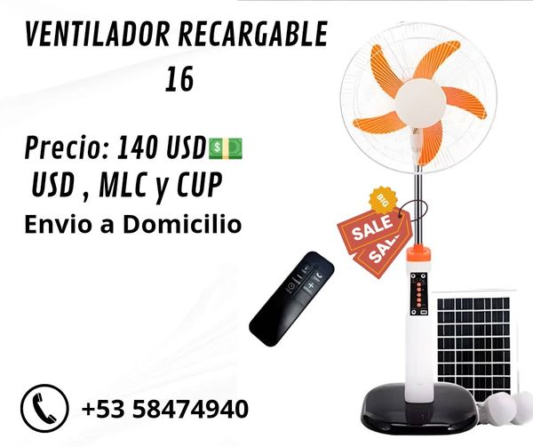 Ventilador Recargable