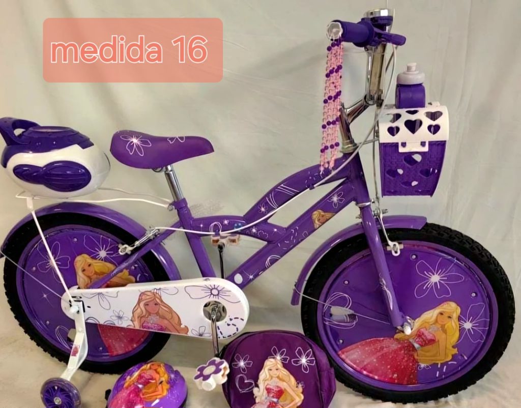 Bicicletas de colores con diseños medida 16 en 160 usd-1500 morada