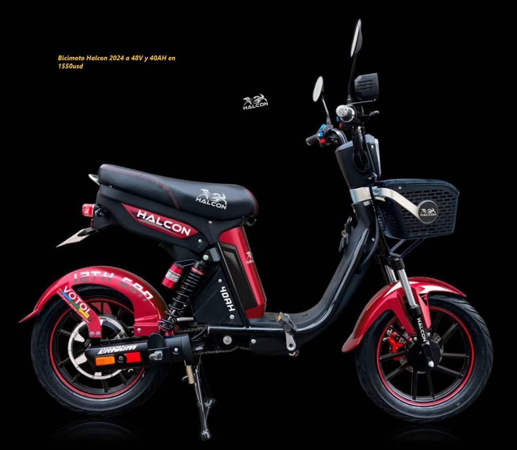 Bicimoto Halcon 2024 a 48V y 40AH en 1550usd