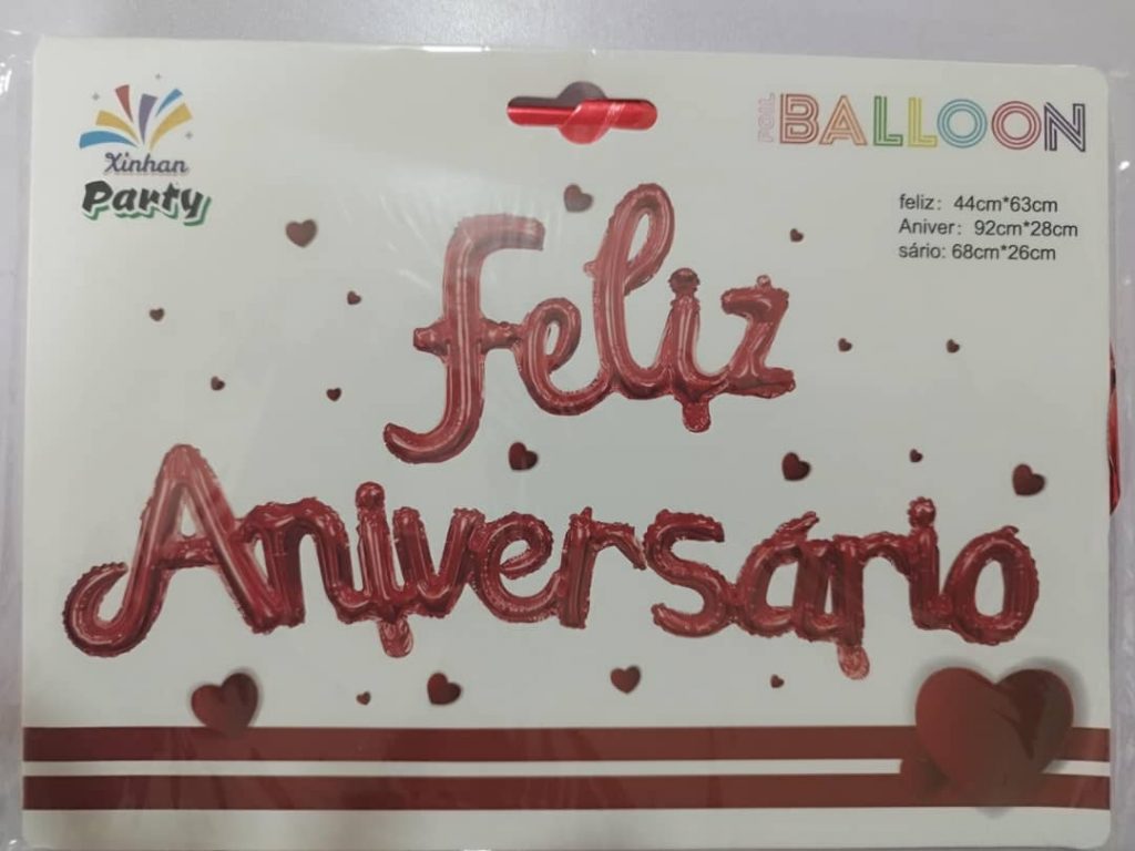 Cartel de globos Rojos – Feliz Aniversario 950