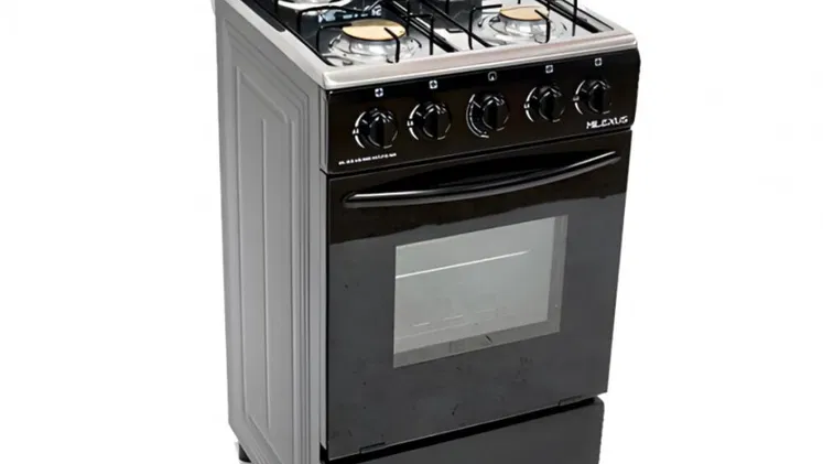 cocina con horno marca milexus 4 quemadores con encendido automático 320-330