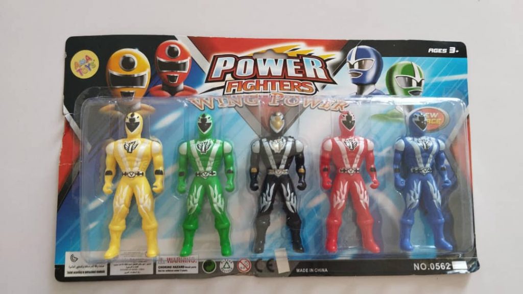 Juguete- Estuche de 5 Power Ranger 2100