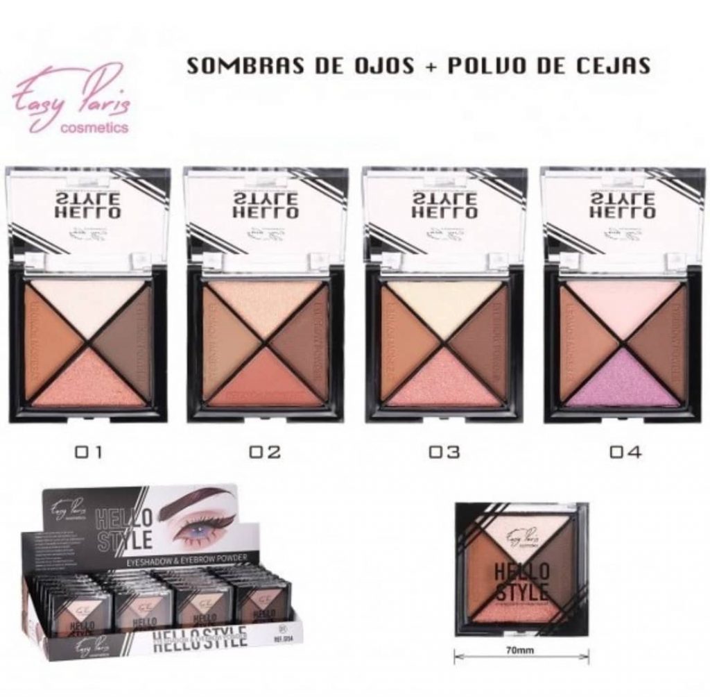 Paleta de sombras EASY PARIS HELLO STYLE (4 COLORES) 1350