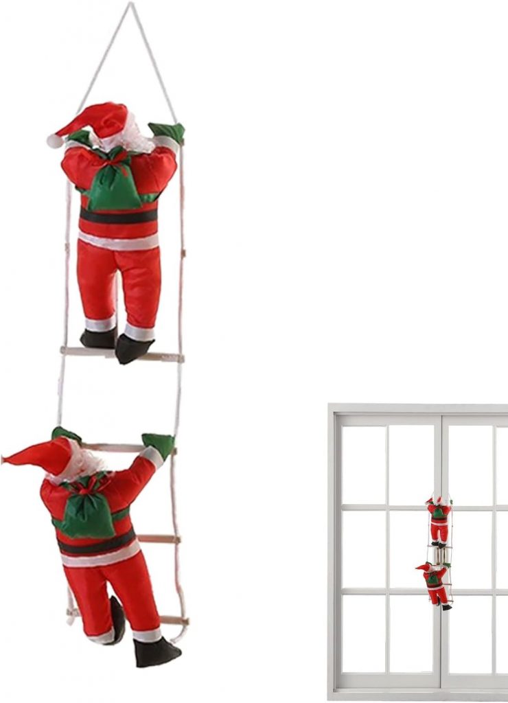 Adorno Doble Papá Noel en escalera (NAVIDAD) 4150 (4)