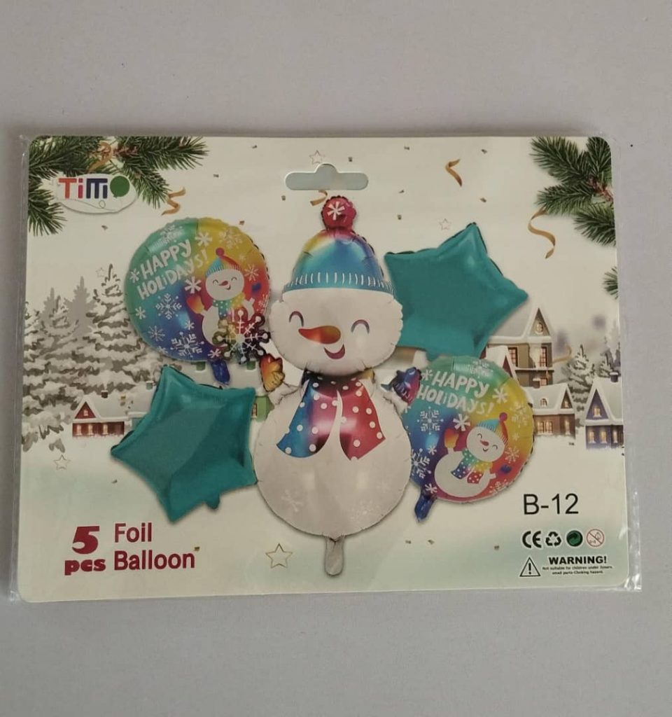 Set de 5 Piezas- Muñeco de Nieve 2 (NAVIDAD)1050